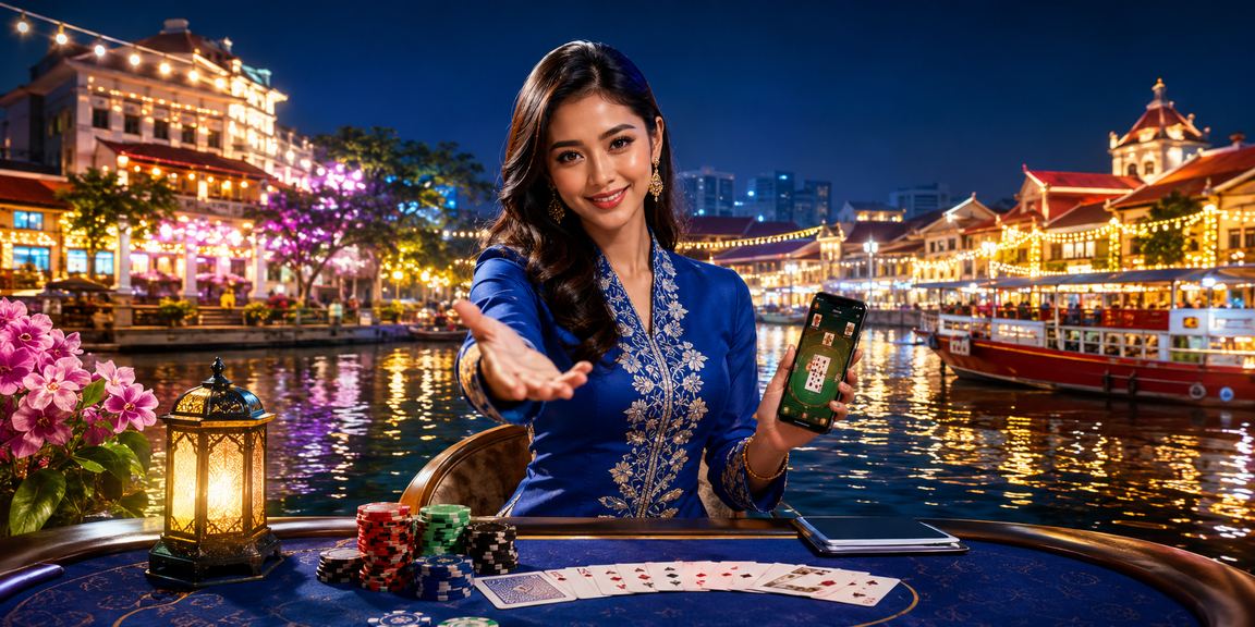 Sesi poker di Malacca dengan suasana tradisional dan moden digabung